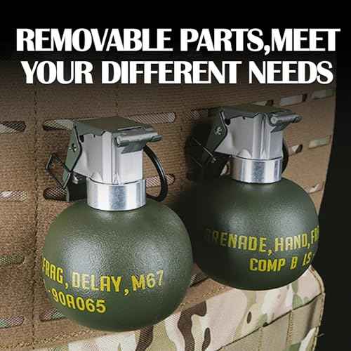 Zhongren Dummy Grenade Toy Model Plastic Grenades CS Airsoft Tactical Gear Accessories for Army Fans Cosplay Movie Props Outdoor