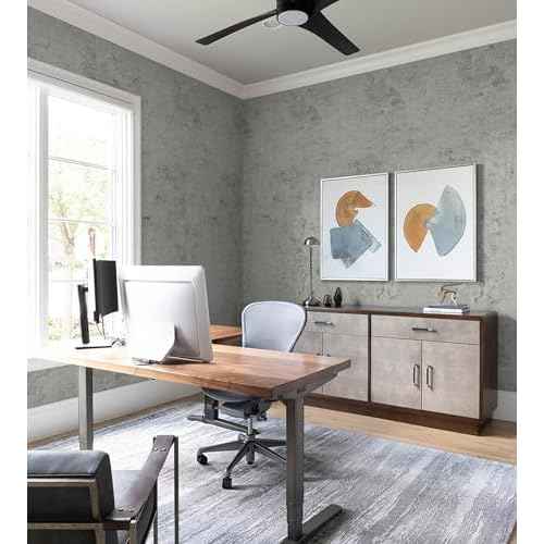 Guvana Grey Concrete Wallpaper Peel and Stick Gray Cement Wallpaper Faux Textured Limewash Contact Paper Modern Self Adhesive Removable Wall Paper for Bedroom/Bathroom Accent Wall Decor 15.7"x78.7"