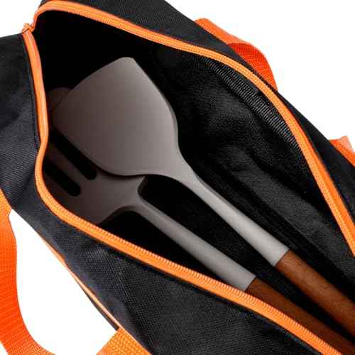 Angoily Grill Utensil Storage Bag BBQ Tool Storage Bags Grilling Accessory Grilling Tools L-Bag for Utensil Carry Outdoor Camping Barbecue Extra Largre Capacity Box