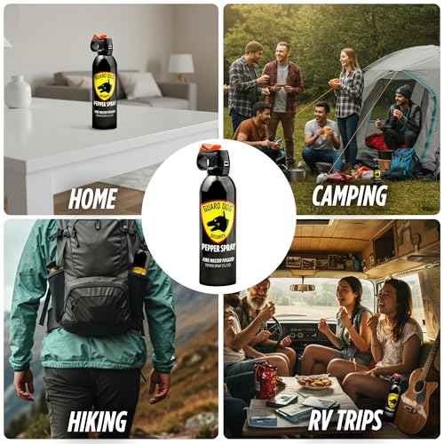 Guard Dog Security Fire Master OC Pepper Spray Self Defense, Police Strength with UV dye, Easy Access Outdoor Personal Protection