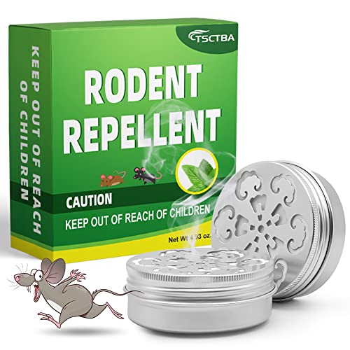 TSCTBA Rodent Repellent for car Engines, Under Hood Rodent Repellent, Mouse Repellent for House, Peppermint to Repel Mice, Mouse and Rats, Natural Rodent Repellent Indoor and Outdoor -2Packs