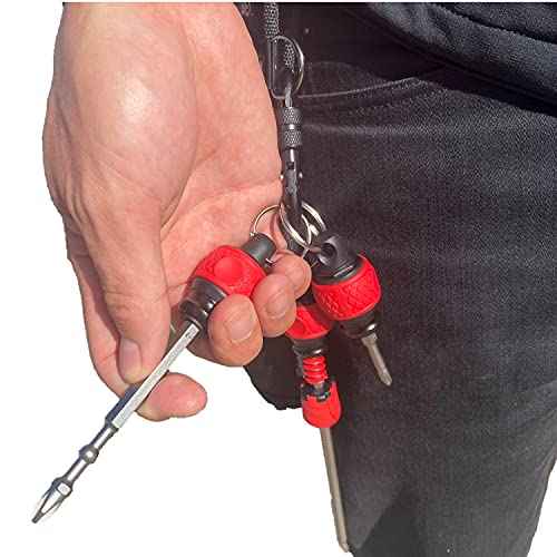 VESSEL Ball Grip Carrying Bit Holder (Red) QB22RU (1)