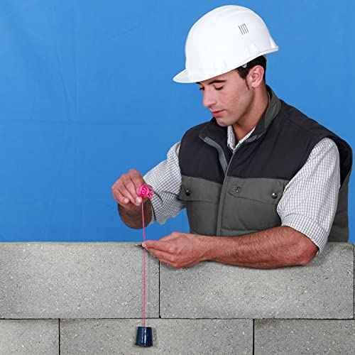 Woanger 8 Rolls Mason Line #18 Braided Nylon String Total 4000 Feet Length Masonry Nylon Twine for Construction Gardening Crafting DIY Project Workshop(Fluorescent Pink)