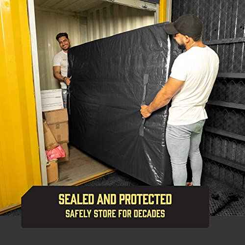 Mattress Bags for Moving with 8 Handles - Twin Size - Extra-Thick Mattress Bag for Moving - Reusable Mattress Storage Bag - Mattress Cover for Moving with Zipper, Moving Mattress Bag Protector Gray