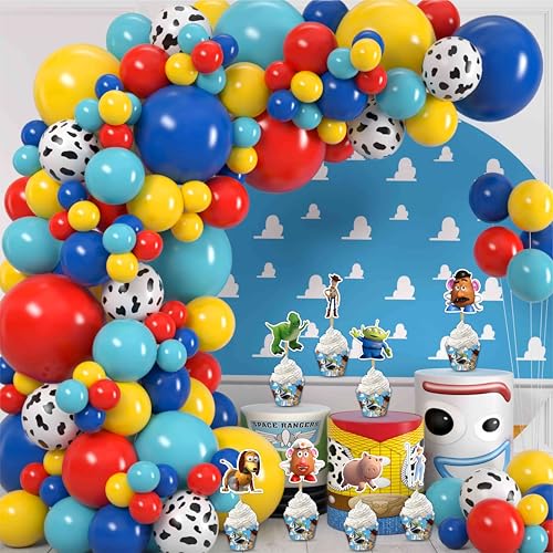Toy Stry Cupcake Wrapper for Birthday Party -Inspired Cupcake Decoration& Space Hero Theme ? Fun Cupcake Holders for Baby Shower, First Birthday, or Toy-Themed Celebration ? Party Supplies