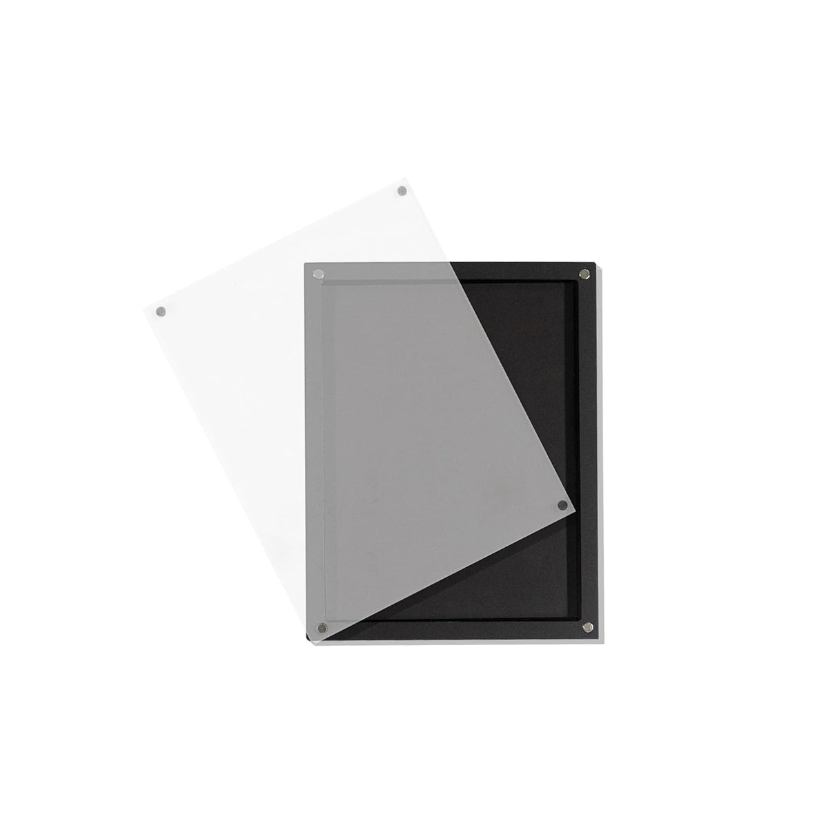 Acrylic empty magnetic palette with magnet clear lip ,with 30Pcs Adhesive Metal Stickers for Eyeshadow Powder Lipstick foundation