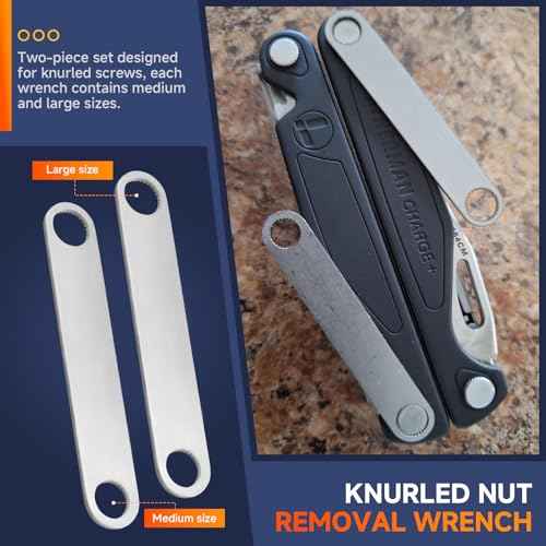 (2Pcs) For Leatherman wrench Knurled Nut Removal Wrench for Leatherman Tool Disassembly, Maintenance, Cleaning and Upgrades