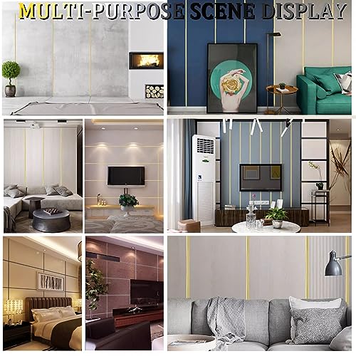 Rose Gold Self-Adhesive 3D Wall Edge Strip Peel & Stick Edge Seam Wall Sticker Decorative Tape Decorative for Ceiling/Corner/Mirror/Furniture/Wardrobe/Home & Car Decoration (0.8CM*5M/0.31IN*16.4FT)