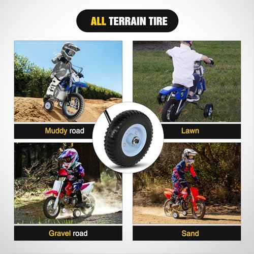Nilight Dirt Bike Training Wheels Compatible with Razor MX125 MX350 MX400 MX500, Honda XR50 CRF50 Z50 Z50R, Yamaha PW50 TTR50, and Most 50CC Kids' motorcycle, Easy to Install
