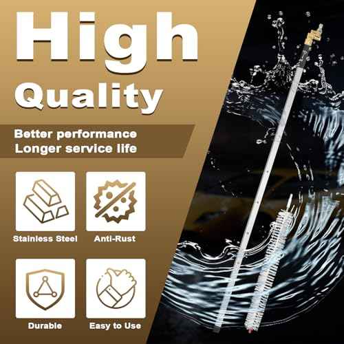 Gekufa 39'' Car Radiator Cleaning Wand, 25¡Æ Fan Nozzle Radiator Genie Water Air Cleaning Wands, High-Pressure Washer Radiator Wand with 1/4'' Quick Coupler (4500PSI)