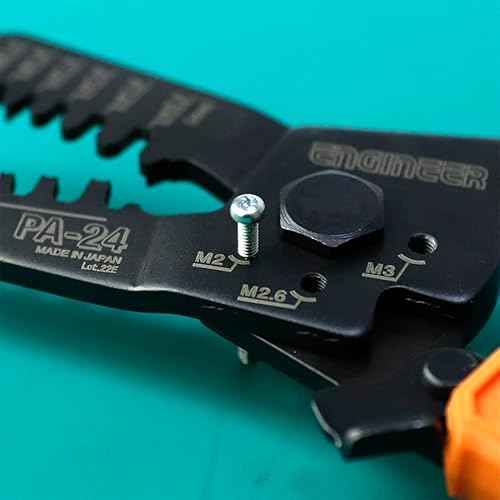 ENGINEER PA-24 Micro Connector Crimping Pliers Tool (Made in Japan) for JST XH, PH, EH & NH series, Molex Micro-Fit, KK series (AWG #32-#18)