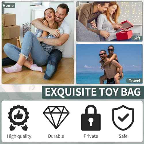 Lockable Toy Storage Organizer Case for Women and Men, Lock Box Travel Bag, Reusable Toy Organizer Case, Double Layer