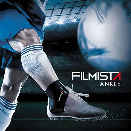 Zamst Filmista Ankle - Ultra-Thin Ankle Brace for Sport, Stabilizing Ankle Support for Men and Women - Right, Small