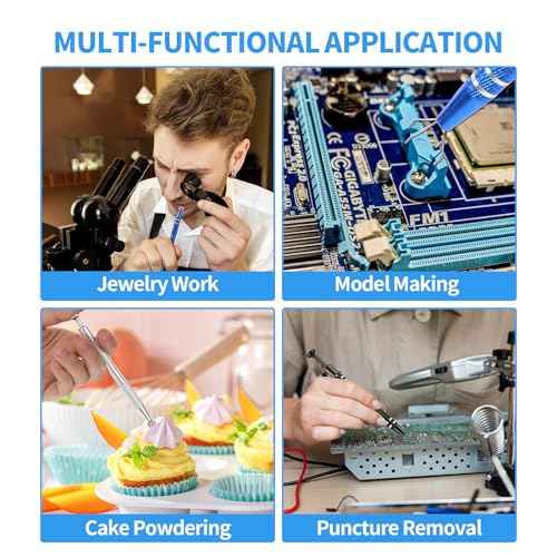 Jeweler¡¯s Pick Up Tool Set ? 4 Claw Sprinkle Pen, Piercing Ball Grabber Tool, Diamond Claw Tweezers (4pcs Stainless Steel for Jewelry, Nails, Craft, Cake Sprinkles, DIY Repair)