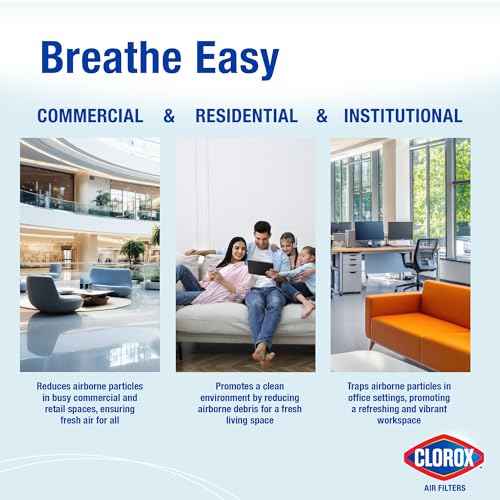 Clorox 20x25x1 Air Filter, MERV 11 Pleated HVAC AC Furnace Air Filters, MPR 1000 & FPR 7 ? Pack of 4