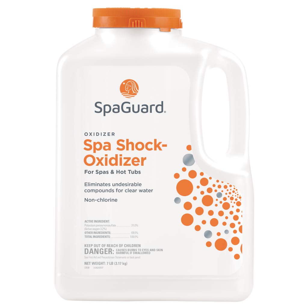 SpaGuard Spa Shock Oxidizer for Spas & Hot Tubs, 7 lb, Single, Non-Chlorine Oxidizer, Easy to Use, Quick-Dissolving Shock Treatment