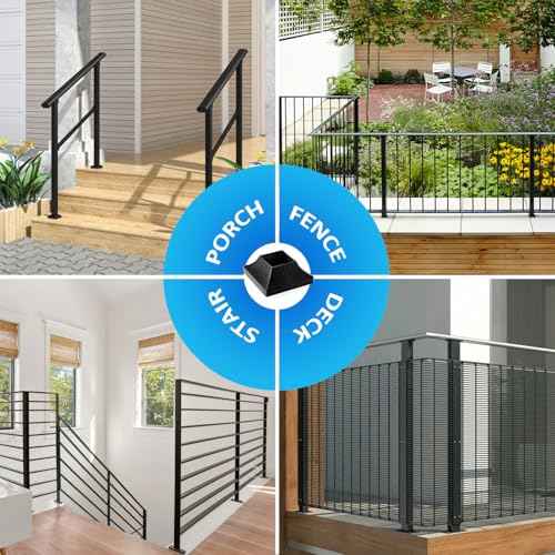 24Pcs Plastic Post Base Cover fit 2" Post, Decorative Square Railing Base Trim, Post Base Plate Cover,Durable Fence Post Flange Skirt for Patio, Porch, Stair, and Railing Systems, UV-Resistant, Black
