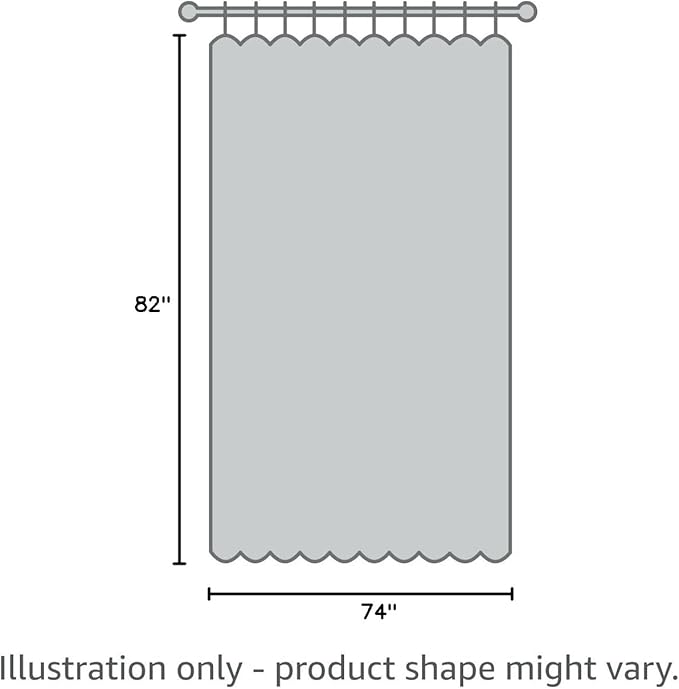 Mrs Awesome 82x74 Wide Shower Curtain Liner with Magnets, Free Hooks Included, Waterproof PEVA, PVC Free, 82 x 74 inches, Clear