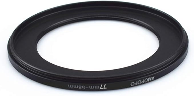 77mm to 58mm /77mm-58mm Step-Down Ring Filter Adapter for All Brands UV,ND,CPL,Metal Step-Down Ring Adapter