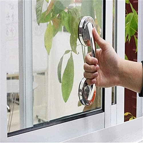 handrail Handles Bathtub Grab Bars Toilet Grab Bars Glass Door Handles Suction Cup Bathroom Handrails Sliding Door Handles Safety Handrail/Silver/19.4Cm