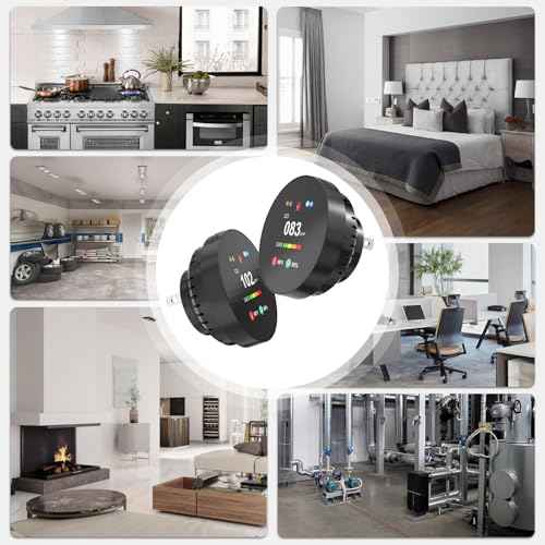 Combination Gas & Carbon Monoxide Detector Plug in, 4-in-1 Natural Gas Leak & Carbon Monoxide Alarm, Dual Sensor CO Detector & Gas Detector, with Temperature(¡ÆF) & Humidity for Home, RV