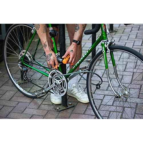 Kryptonite Evolution Mini-7 Bike U-Lock with Cable, Heavy Duty Anti-Theft Bicycle U Lock, 13mm Shackle and 10mm x4ft Length Security Cable with Mounting Bracket and Keys