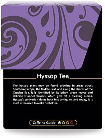 Buddha Teas Organic Hyssop Tea - OU Kosher, USDA Organic, CCOF, 18 Bleach-Free Tea Bags