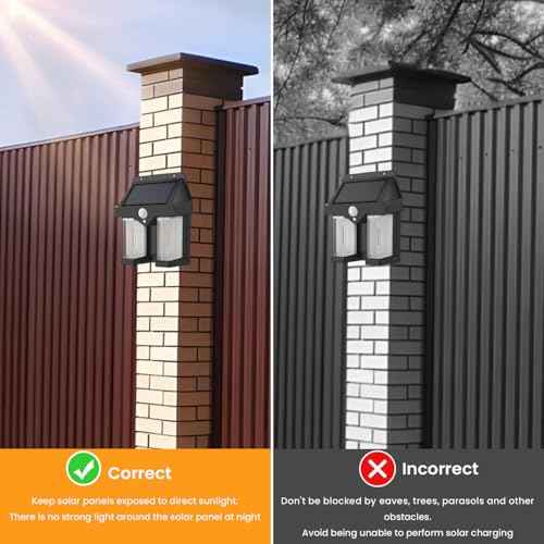 New Solar Wall lamp Features Three Lighting Modes from Dusk to Dawn, with an Ip65 Waterproof Motion Sensor for Outdoor Lighting and Automatic Light Sensing, Suitable for Multiple scenarios 1PC