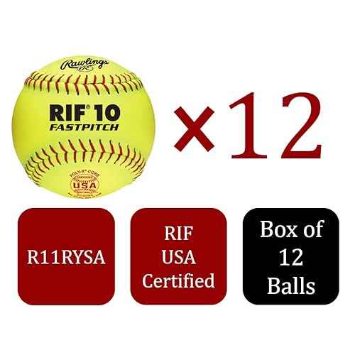 Rawlings | RIF ASA League PRO TAC Fastpitch Softballs | 12 Pack