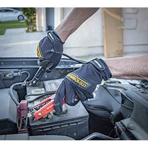Ironclad General Utility Work Gloves GUG, All-Purpose, Performance Fit, Durable, Machine Washable (1 Pair) Black