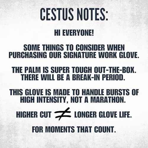 Cestus 3207, ANSI A7 Cut-Resistant Impact Gloves (1,3,10,50 pairs) Heavy Duty Work Gloves Extrication Construction Demolition
