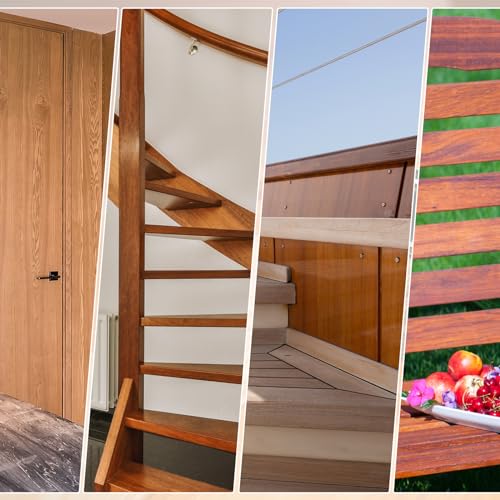 4 Piece Wood Grain Tool Wood Grain Tool Texture Pattern Wood Grain Painting Tool with Handle Rubber Wood Grain Roller Natural Woodgrain Maker for DIY Wall Room Art Decoration