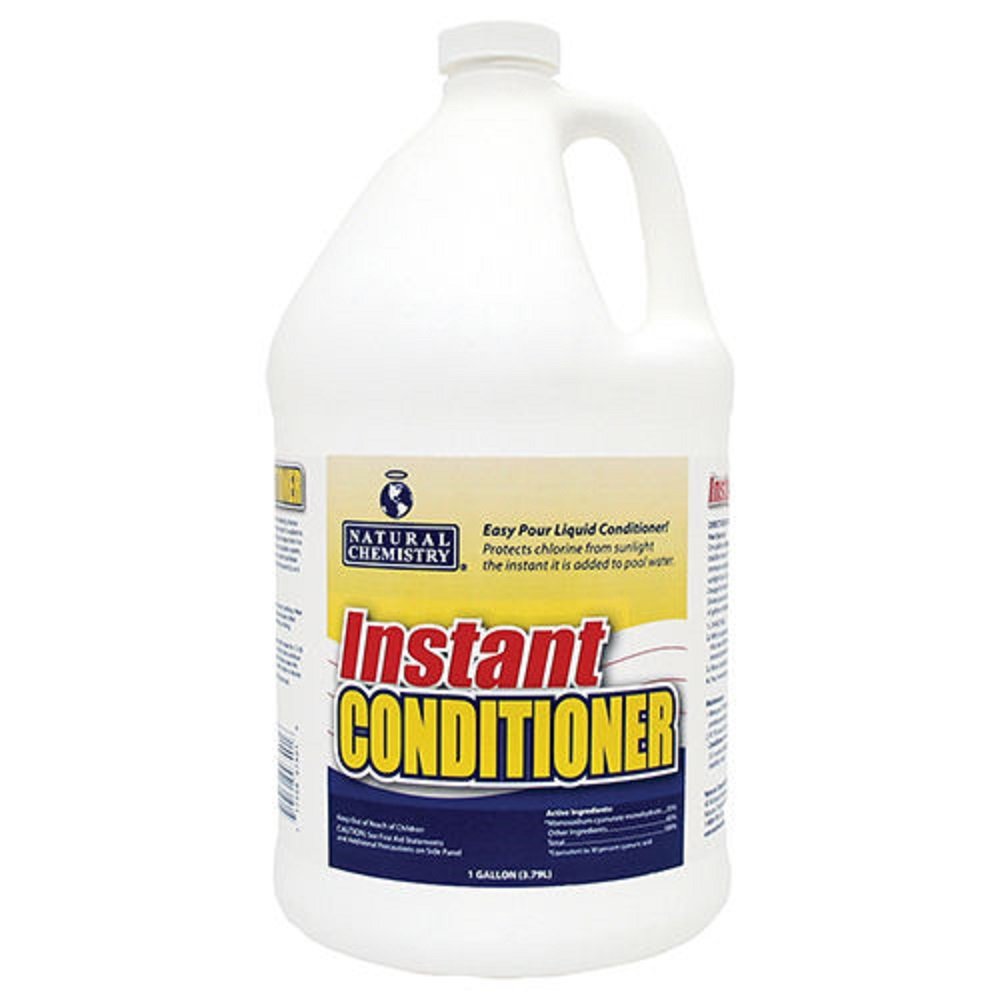 Natural Chemistry Instant Pool Water Conditioner, 1 Gallon, Pack of 1, Protects Chlorine from Sunlight, Instantly-Dissolving and Easy to Use