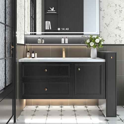 Abyssaly Black Wood Peel and Stick Paper 17.7In X 590 in Decorative Self-Adhesive Contact Paper Film for Furniture Easy to Clean Thickening Upgrade Increase Stomata and Reduces Bubble Generation