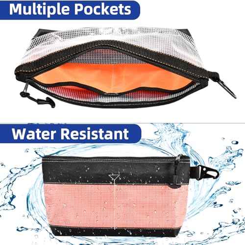 4Pcs Clear Tool Pouch, 11" Zipper Pouches, Durable Organizer Bag for Box Organizers and Storage, Heavy Duty Small