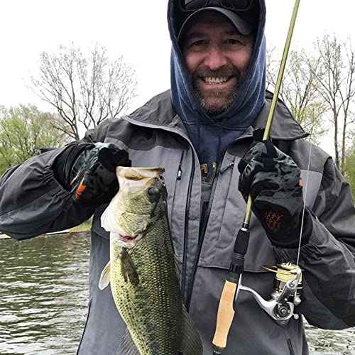 KastKing Mountain Mist Cold Winter Weather Fishing Gloves for Men and Women - Ideal for Ice Fishing, Photography, or Hunting