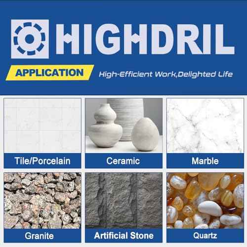 HIGHDRIL Diamond Milling Finger Bits for Enlarging and Shaping Hole,Diameter 35mm (1-3/8") Dry Drilling Core Bit for Porcelain,Hard Ceramic,Granite and Marble