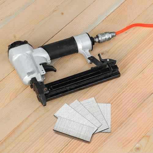 16 Gauge Finish Nails 5000 Count Total (1-1/4, 1-1/2, 1-3/4, 2, 2-1/2" 1000 Per Size) Galvanized Finish Processing Nails Suitable for Most Brand of 16 Gauge Pneumatic and Electric Brad Nailer