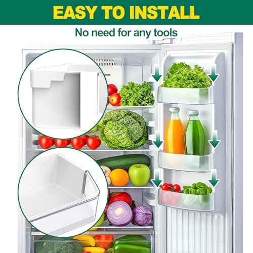 Upgraded WPW10493524 Refrigerator Door Bin Replacement, Compatible With Whirlpool Refrigerator Shelf Parts W10493524 Bin Bucket WRF736SDAM13 WRF736SDAM14 WRF736SDAM11 Shelves