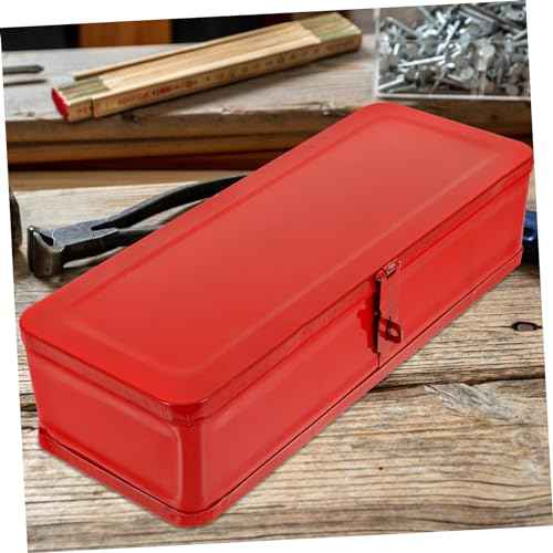 DOITOOL Thickened Metal Tool Box Large Capacity Portable Steel Toolbox Organizer Heavy Duty Storage Case for Home Car Mechanic Tools