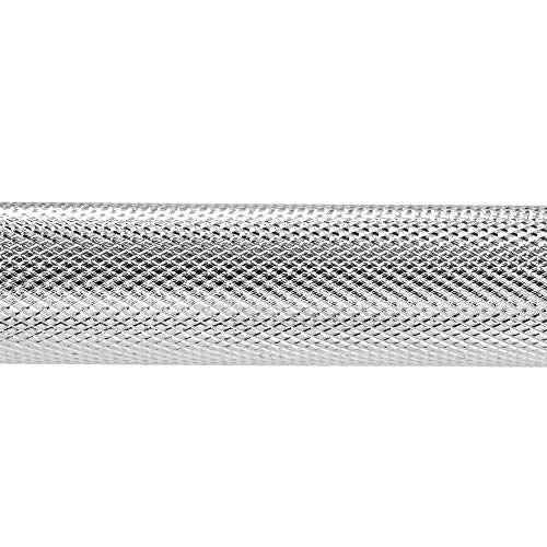 Sunny Health & Fitness 60-Inch Chrome Barbell Bar or High-Density Foam Barbell Pad ? Strength Training Gear for Squats, Deadlifts, Hip Thrusts, Bench Press, Lunges & Full-Body Home Gym Workouts