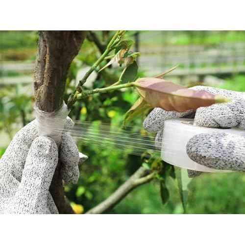 Nursery Grafting Tape, Buddy Tape for Fruit Trees/Plant Self-Adhesive PE Stretchable Film for Grafting and Budding -Garden Grafting Tool (3CM(1-1/5") W, 2 Roll)