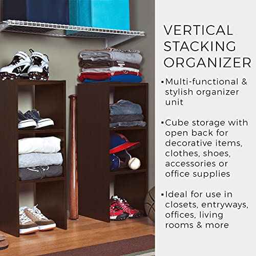 ClosetMaid 8956 Stackable 31-Inch Vertical Organizer, Espresso