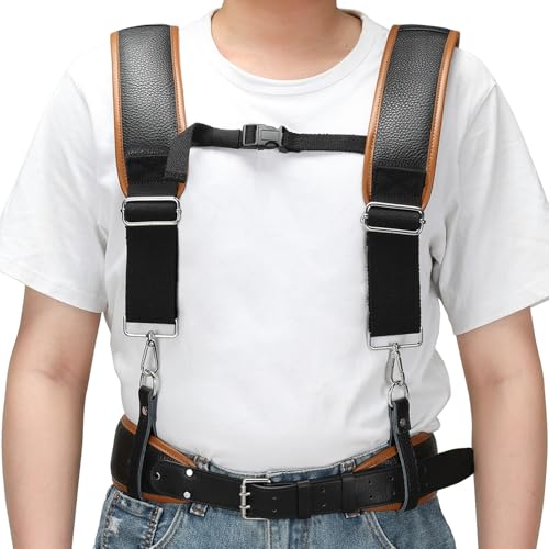 Leather Tool belt suspenders