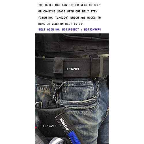 Niche Heavy Duty Drill Holster, Safe and Convenient Storage for Electric Drill, bits, Screws and Accessories (TL-6211)