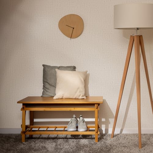 Beige Grasscloth Peel and Stick Wallpaper 3M