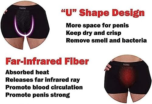 3/4/5/6-Pack Magnetic Therapy Boxer Brief for Men Breathable Underwear with Magnets Health Care Inner Pants (Color : 6 PCS, Size : 5X-Large)