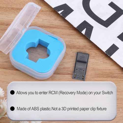 RCM Tool Clip, RCM Jig Clip Compatible with Switch Console Short Circuit Tool for Switch Recovery Mode Accessories (Black)