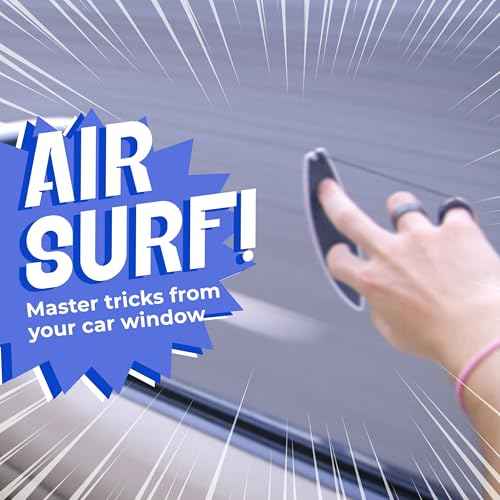 Finger Surfboard ? Pink Panther Mini Finger Board Toy for Kids & Skaters | Air Surf Car Window Toy with Grip Tape & Leash | Hand Surfboard Gift for Girls, Surfers & Travel Entertainment