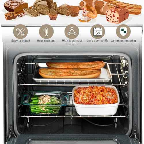 W10256908 Oven Rack Replacement for Whirlpool Stove Oven Parts Amana Maytag Kenmore Jenn-Air Range Oven Racks 304 Stainless Steel WPW10256908 Oven Wire Rack Baking Rack 24" x 15.7" Not Universal 2 Pcs
